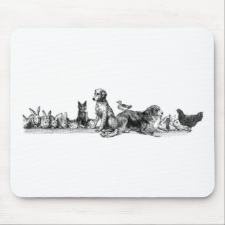Resculeerde dieren muismat