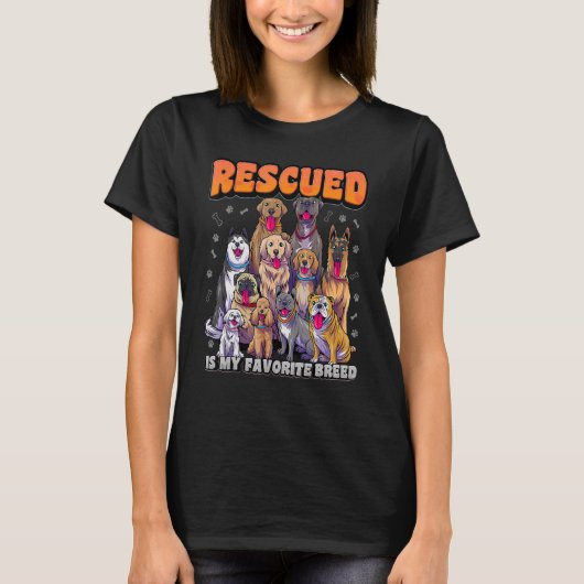 Resculeert is mijn favoriete foetale dierenredding t-shirt (Voorkant)
