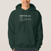 Research Analyst Funny Definition Hoodie (Voorkant)
