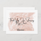 Reseller Bedankt  notiecard Briefkaart (Voorkant / Achterkant)