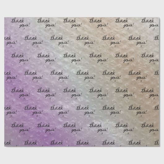 Reseller Sapin-sapin-bubbelwrap Dank u Cadeaupapier (Vlak)