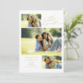 Reserva La Fecha 2 Fotos Moda Trendy Collage Wedd Save The Date (Staand voorkant)