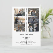 Reserva La Fecha Black Love Simple Elegant Modern Save The Date (Staand voorkant)