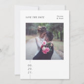 Reserva La Fecha Boda fotográfica moderna Ahorra l Save The Date (Voorkant)