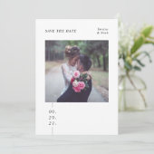 Reserva La Fecha Boda fotográfica moderna Ahorra l Save The Date (Staand voorkant)