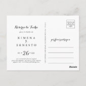 Reserva la Fecha Briefkaart (Achterkant)