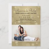 Reserva la Fecha Casamiento Anuncio Targeta Foto Kaart (Voorkant)