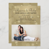 Reserva la Fecha Casamiento Anuncio Targeta Foto Kaart (Voorkant / Achterkant)