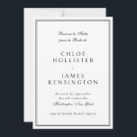 Reserva La Fecha Elegant Classic Spaans Save The Date<br><div class="desc">Reserva La Fecha Elegant Classic Spanish Save the Date Invitation Kaart en espanol</div>