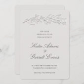 Reserva la Fecha Elegant Simple Grey Spaans Save The Date (Voorkant / Achterkant)