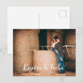 Reserva La Fecha Foto Bewaar de datum Spaans Aankondigingskaart (Voorkant / Achterkant)