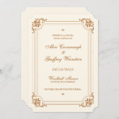 Reserva La Fecha Ivory Copper Spaans Save The Date (Voorkant / Achterkant)