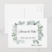 Reserva La Fecha Kaarten Save The Date (Voorkant / Achterkant)