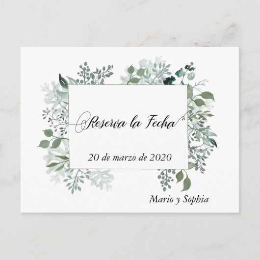 Reserva La Fecha Kaarten Save The Date (Voorkant)