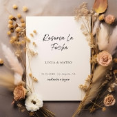 Reserva La Fecha | Kalligrafie Spaanse bruiloft Save The Date