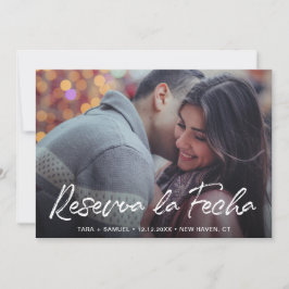 Reserva la Fecha Modern Brush Script Save The Date