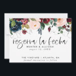 Reserva La Fecha Modern FloralInvitation Save The Date<br><div class="desc">Deze moderne fotobruiloft heeft een warm, minimalistisch design, behalve de date flat card. De voorzijde kenmerkt een levendige manuscripttekst boven uw eerste namen en datum. Op de rug, hebben wij de achtergrond zoals transparant geplaatst, zodat de kleur van het document als basiskleur zal dienen. U kunt een kleur voor de...</div>
