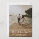 Reserva La Fecha Modern Fotouitnodiging Save The Date (Voorkant)