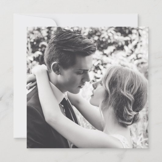 Reserva La Fecha Modern Grey and White Spaans Save The Date (Achterkant)