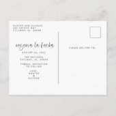 Reserva La Fecha Modern Photo Briefkaart (Achterkant)