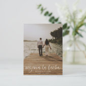 Reserva La Fecha Modern Photo Briefkaart (Staand voorkant)