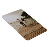 Reserva La Fecha Modern Photo Invitation Magnet Magneet (Rechterzijde)