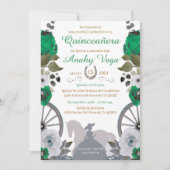 Reserva La Fecha Quinceanera Green Charra, Save The Date (Voorkant)