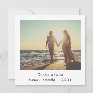 Reserva La Fecha Retro Instant Photo Spaans Save The Date