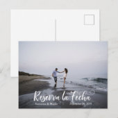 Reserva la Fecha Save the Date Spaans Ohjas Aankon Aankondigingskaart (Voorkant / Achterkant)