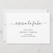 Reserva La Fecha Simple Elegant Spain Wedding Save The Date (Voorkant)