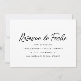 Reserva la Fecha Simple Modern Spaans Save The Date