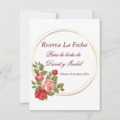 Reserva La Fecha (Spaans behalve datum) Save The Date (Voorkant)