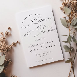 Reserva La Fecha Spaans Script Wedding Foto Save The Date