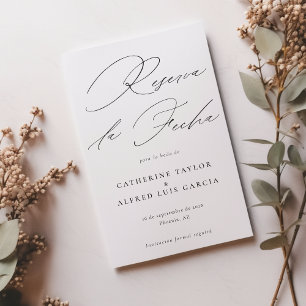 Reserva La Fecha Spaans Script Wedding Foto Save The Date