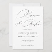 Reserva La Fecha Spaans Script Wedding Foto Save The Date (Voorkant)