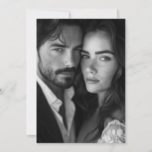 Reserva La Fecha Spaans Script Wedding Foto Save The Date (Achterkant)