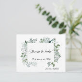 Reserva la Fecha vertrekt om de datum te redden Aankondigingskaart (Staand voorkant)