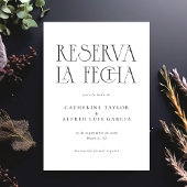 Reserva La Fecha Zwart Wit Spaans Bruiloft Save The Date