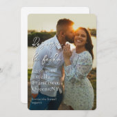 Reservar la fecha Romántica y Elegante Save The Date (Voorkant / Achterkant)