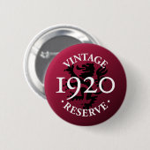 reserve 1920 Pinback Button (Voorkant /achterkant)