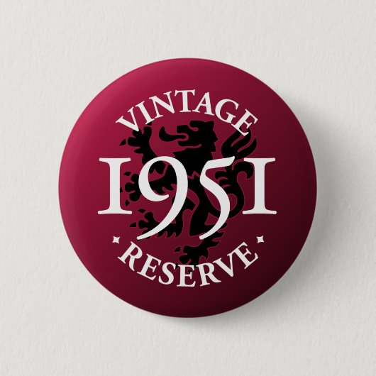reserve 1951 Pinback Button (Voorkant)