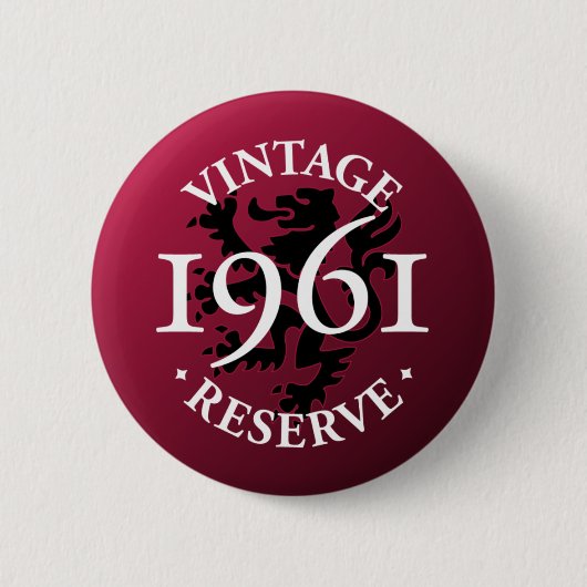 reserve 1961 Pinback Button (Voorkant)