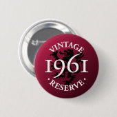 reserve 1961 Pinback Button (Voorkant /achterkant)