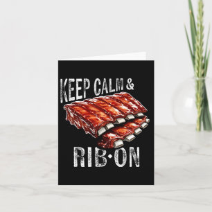 Reserve Ribs Lover's Keep Calm and Rib on BBQ Rib Kaart