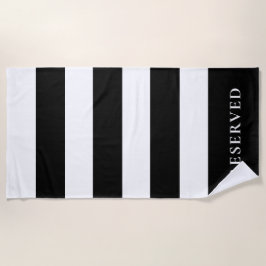 RESERVED BEACH TOWEL | Striped Beach Towel | Groot Strandlaken