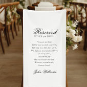 Reserved - Father of the Bride - Memorial Wedding Spandoek