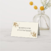 Reserved for [Custom Name] Flourish Funeral  Plaatskaartje (Voorkant)