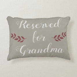 "Reserved for Grandma" Personaliseer Thanksgiving  Accent Kussen