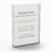Reserved for Heavenly Guest Wedding Memorial Fotoblokken (Links)