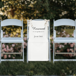 Reserved in Memorial - Wedding Seat Family Sign Spandoek